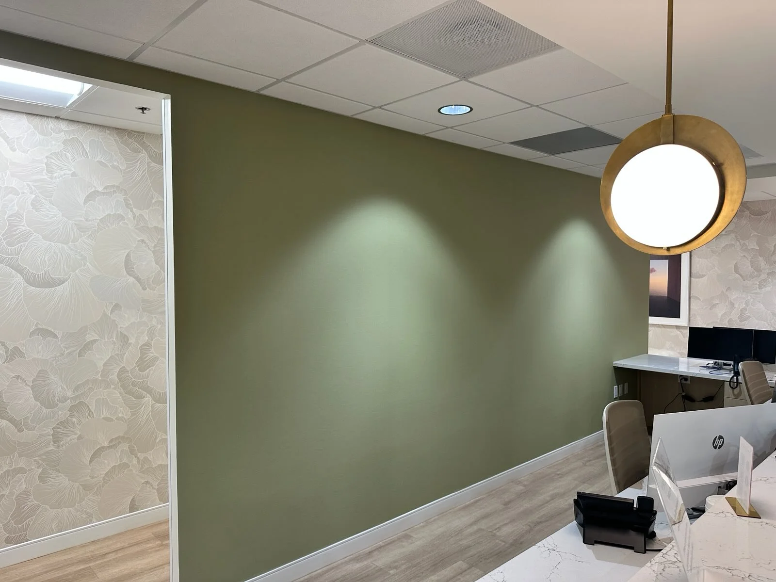 Wallpaper installation in Millenia Orlando