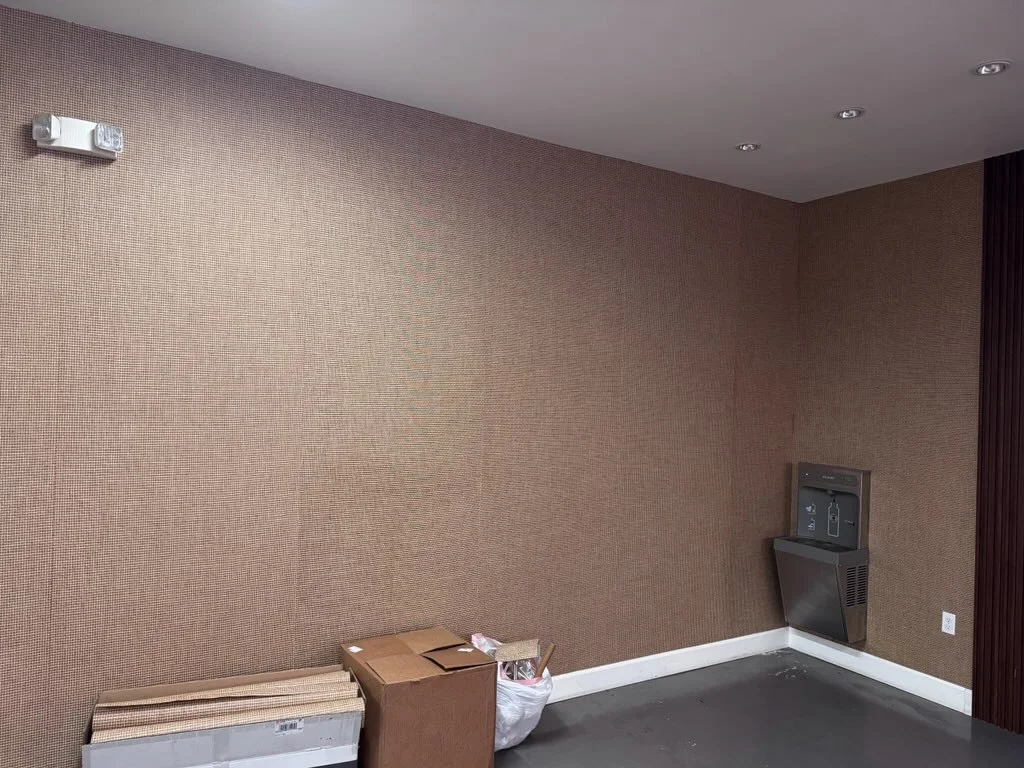 Residential wallpaper installation in Orlando living room