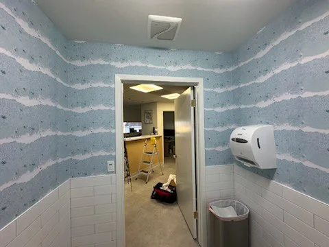 Wallpaper removal before and after Orlando
